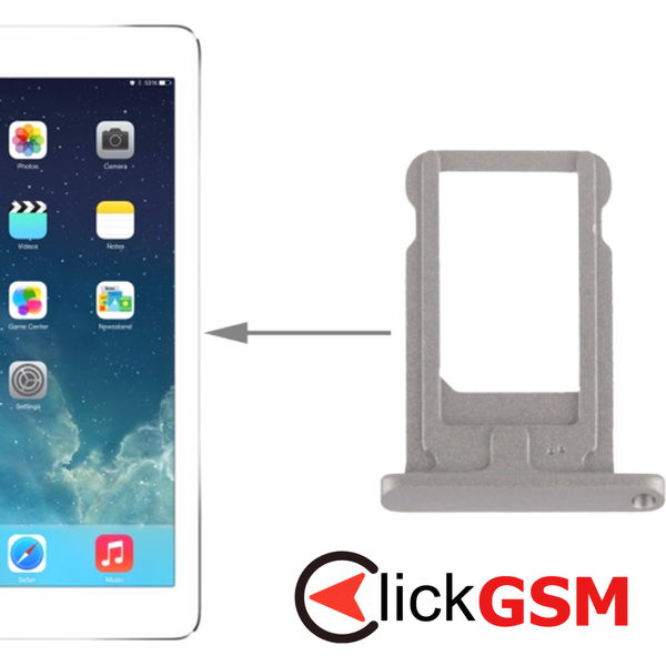 Piesa Suport Sim Gri Apple Ipad Air 2aqw