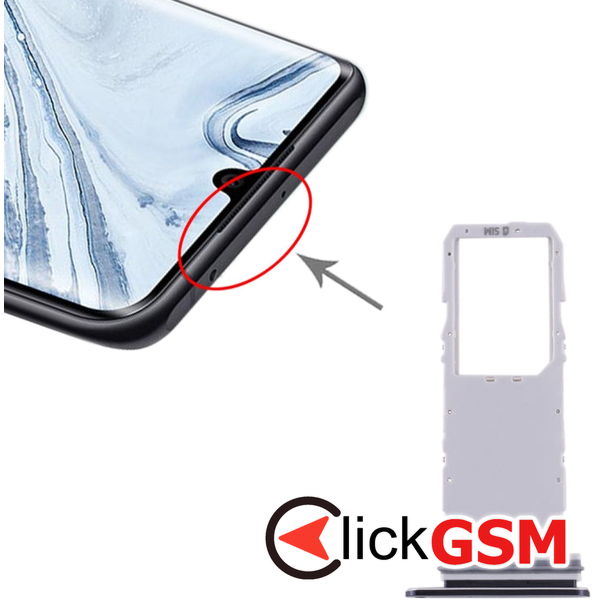 Piesa Piesa Suport Sim Negru Samsung Galaxy Note10 4d99