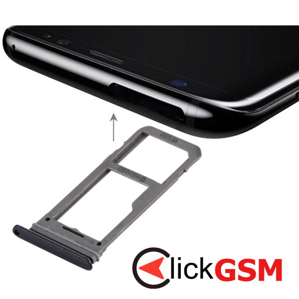 Piesa Piesa Suport Sim Negru Samsung Galaxy S8 4d39