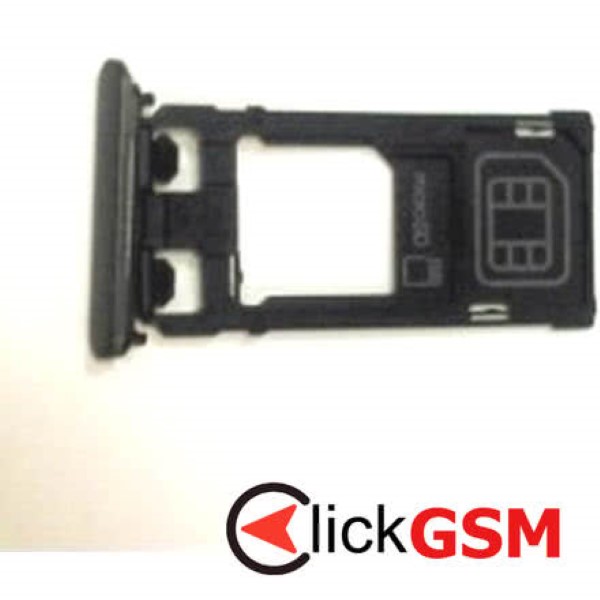 Piesa Suport Sim Negru Sony Xperia X 36lc