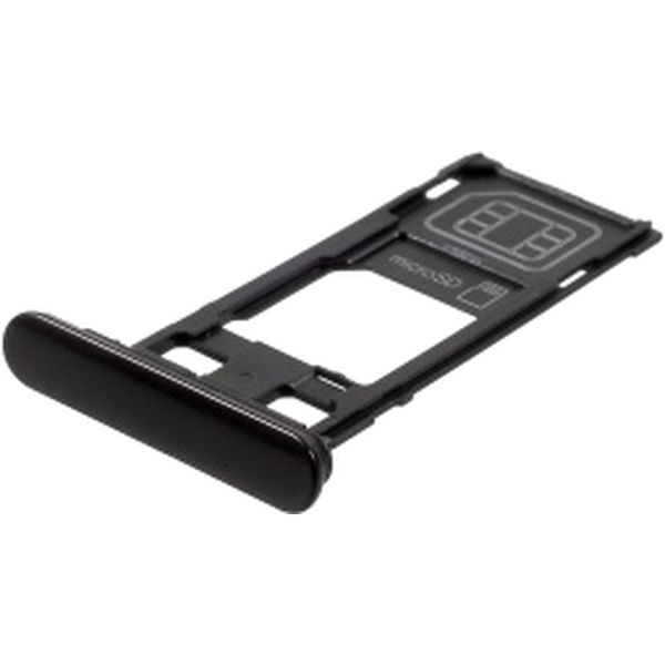 Suport SIM Negru Sony Xperia XZ · For Sony Xperia XZ SIM/Micro SD Card Tray Holder Replacement Part - Black