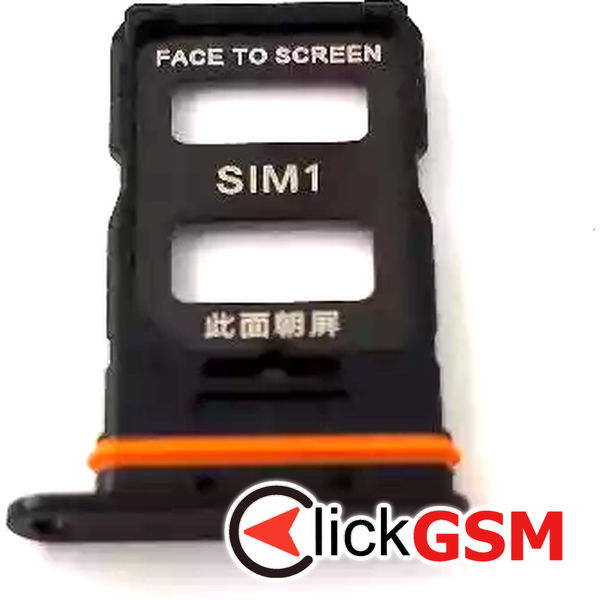 Piesa Piesa Suport Sim Negru Xiaomi 13 Ultra 37hp