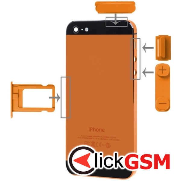 Piesa Suport Sim Orange Apple Iphone 5 4mz0