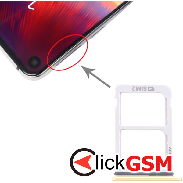 Piesa Piesa Suport Sim Orange Samsung Galaxy A9 Pro 2019 4dqo