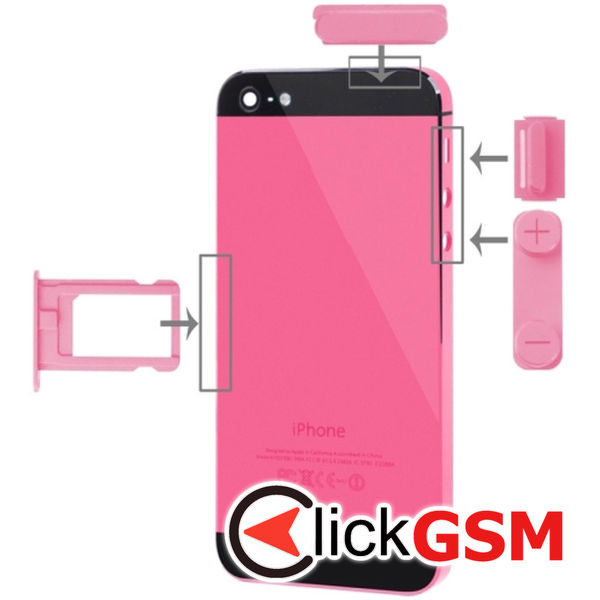 Piesa Suport Sim Pink Apple Iphone 5 4myt