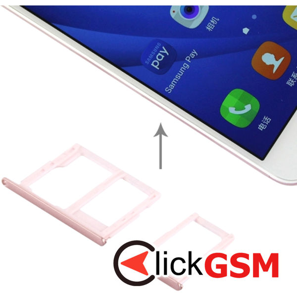 Piesa Piesa Suport Sim Rose Gold Samsung Galaxy J5 Prime 4d3g