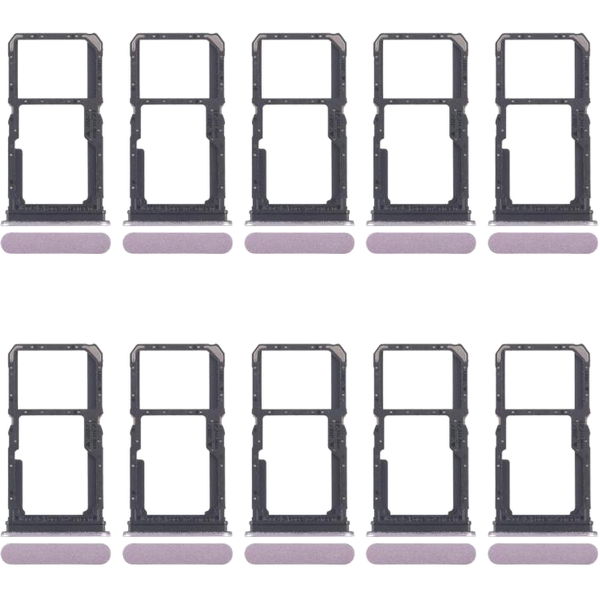 Oppo Reno11 f 5G · For OPPO Reno11 F CPH2603 10pcs SIM Card Tray + SIM Card Tray / Micro SD Card Tray (Pink)