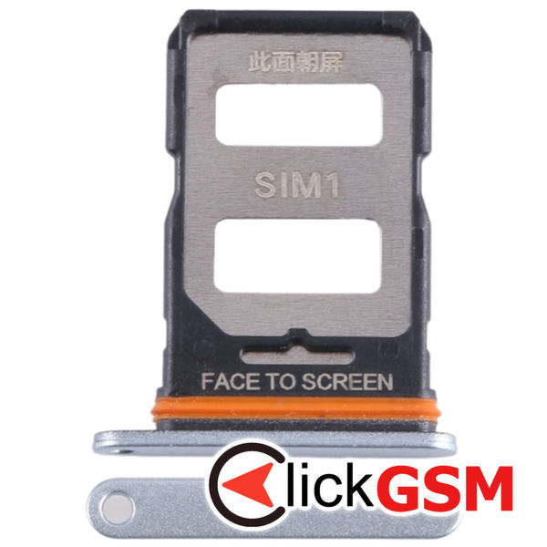 Piesa Piesa Suport Sim Silver Xiaomi Poco F5 3ey1