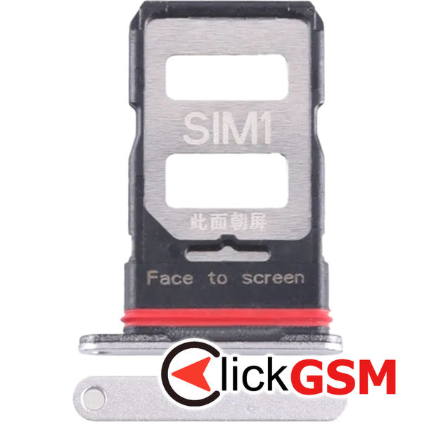 Piesa Piesa Suport Sim Silver Xiaomi Poco F5 Pro 3hkn