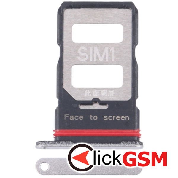 Piesa Piesa Suport Sim Silver Xiaomi Poco X6 Pro 5g 43at