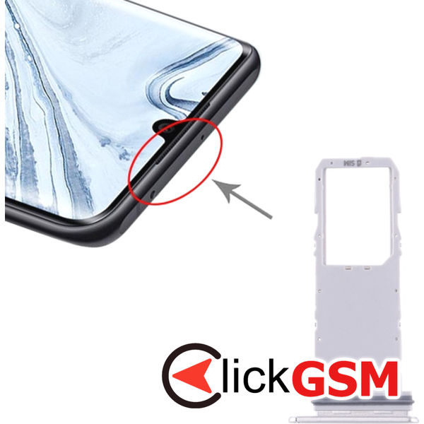 Piesa Piesa Suport Sim White Samsung Galaxy Note10 4d9d