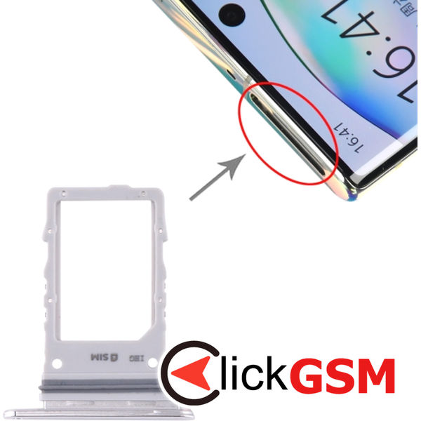 Piesa Suport Sim White Samsung Galaxy Note10.plus 5g 4d9i