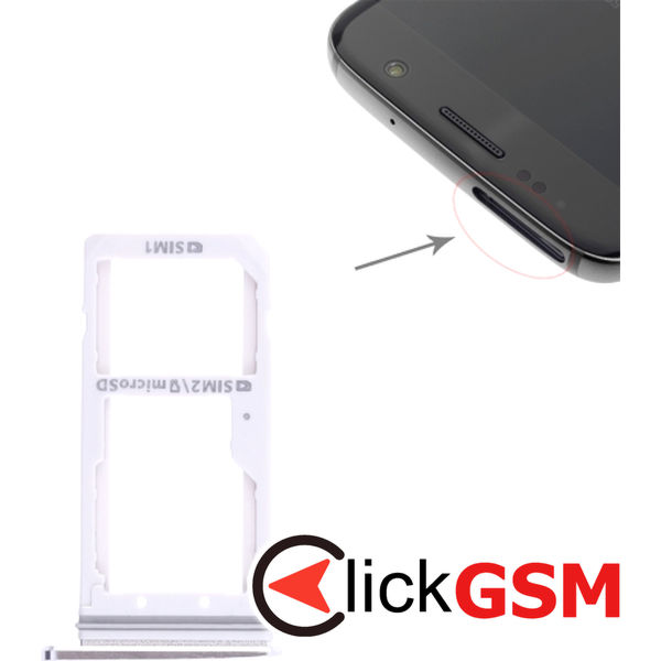 Piesa Piesa Suport Sim White Samsung Galaxy S7 4d64