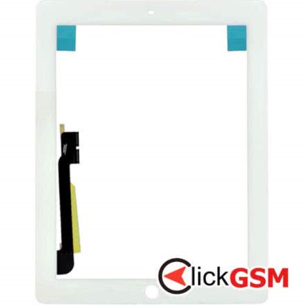 Piesa Touchscreen Cu Sticla Alb Apple Ipad 3 1hg6