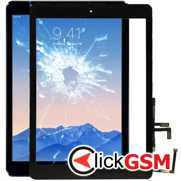 Piesa Piesa Touchscreen Cu Sticla Negru Apple Ipad Air 2aam