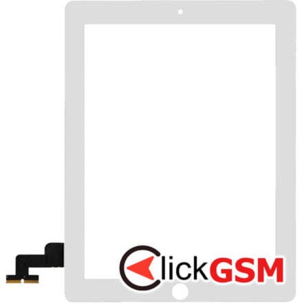 Piesa Touchscreen Cu Sticla Pentru Apple Ipad 2 Alb Fv2